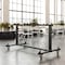 Flash Furniture Black Heavy Duty Small Mobile Chair & Table Cart QIN-FRCW45425-GG - alternate 5